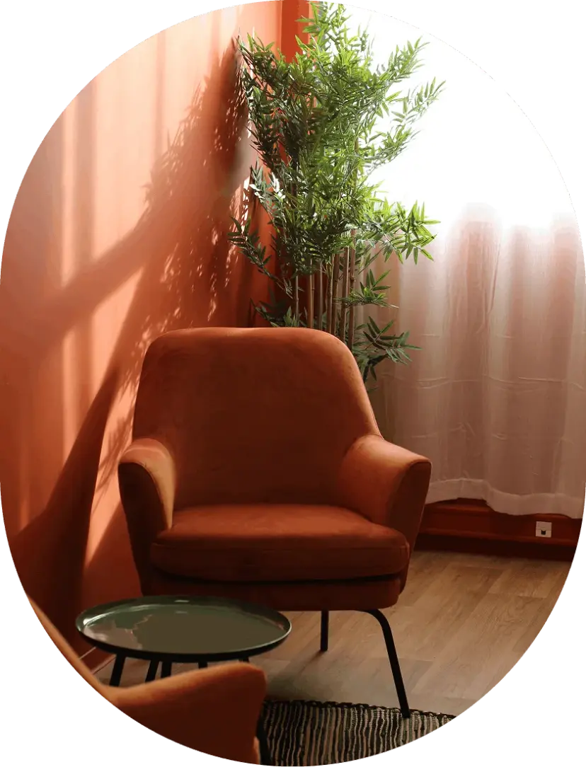 A calm therapy space